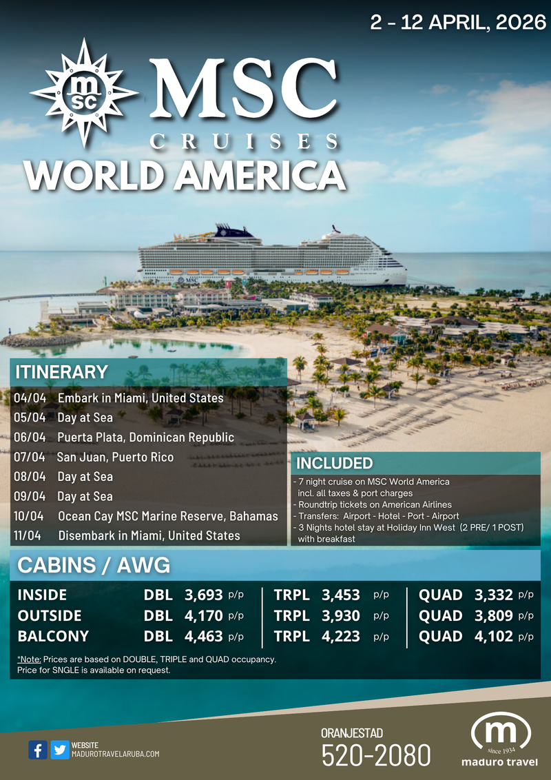 MSC World America Easter 2026